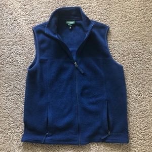 LL Bean Fleece Vest - Blue
